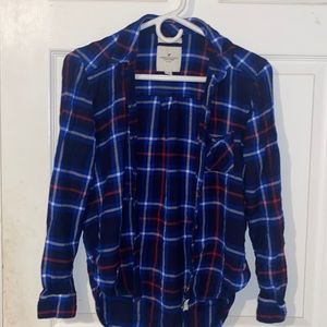 Blue AE Flannel (Boyfriend fit)